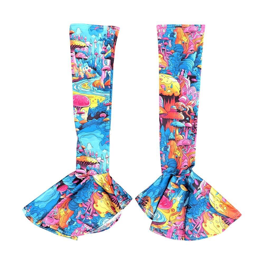Mushroom Wonderland Flutter Arm Sleeves in Multi, Size OS​​